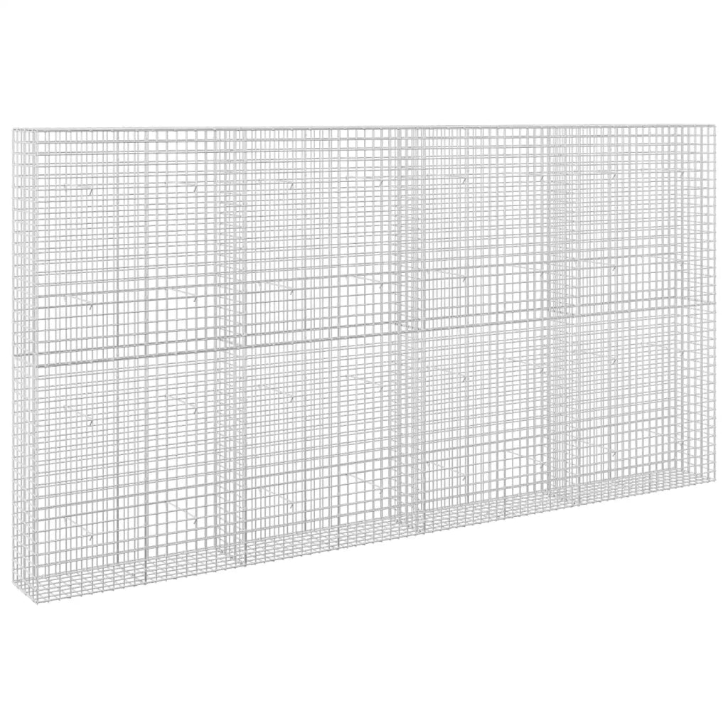 Gabione con filo da 5 mm e rete da 5x5 cm 400x30x200 cm 3464210