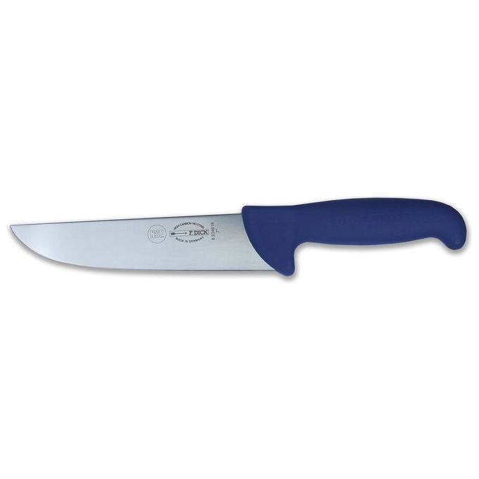 Dick 8234823 ErgoGrip Coltello Francese da Macellaio lama 23 cm acciaio X55CrMo14 56 HRC colore Blu