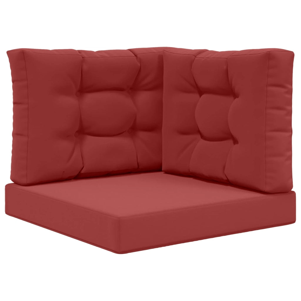 Cuscino per divano da esterno 3 pcs Rosso vino Poliestere 900770