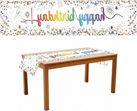 Decorazione da tavola festiva - Colorata - Stampato a stelle - Per più persone - Tavola per bambini