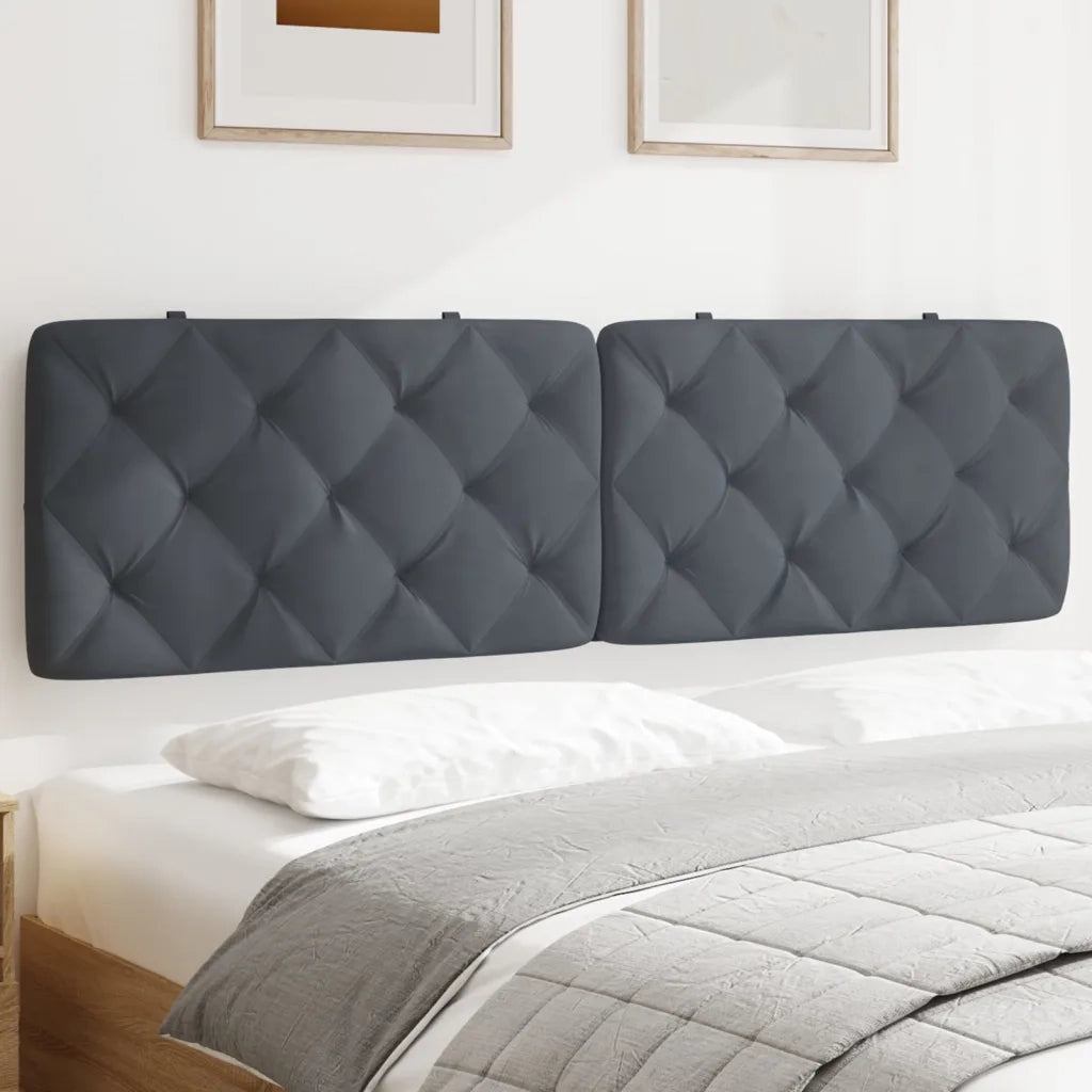 Cuscino Testiera Grigio Scuro 180 cm in Velluto CFW9209631
