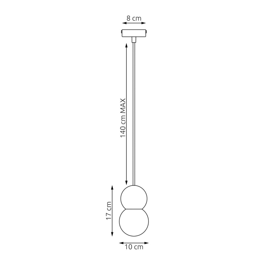 Lampada a sospensione LOOP in acciaio moka e legno