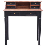 Scrivania con Cassetti 90x50x101 cm in Legno Massello di Mogano 283910