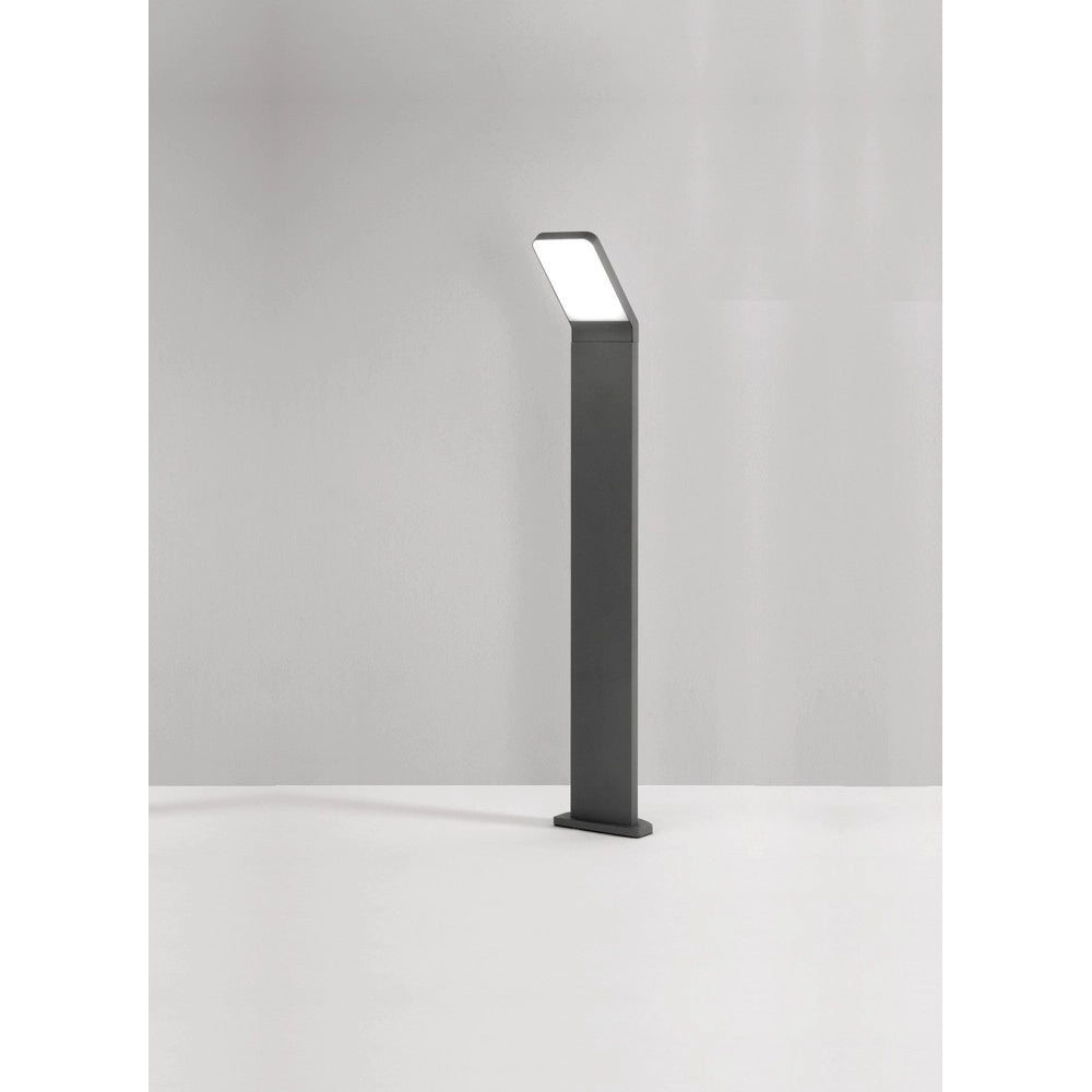 Path - Paletto da Giardino a Led 12W, IP65, 1050lm, H.60cm, 3000K, Alluminio Verniciato, Paletto da esterno, Antracite - Perenz
