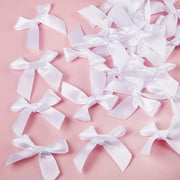 Set di 24 Mini Strisce Adesive Bianche per Artigianato e Avvolgimento Regalo - 5 cm Strisce di Seta per DIY, Sartoria e Decorazioni di Natale