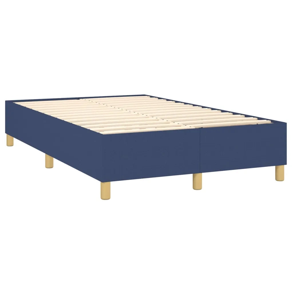Letto a Molle con Materasso e LED Blu 120x200cm in Tessuto 3135747
