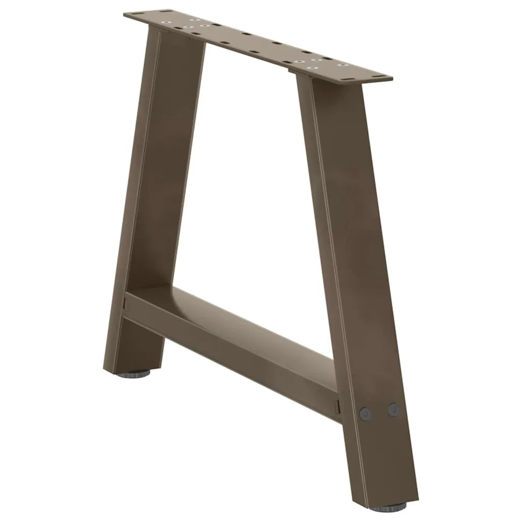 Gambe per Tavolino da Caffè a Forma di A 2 pz 70x(42-43) cm Acciaio 4012843