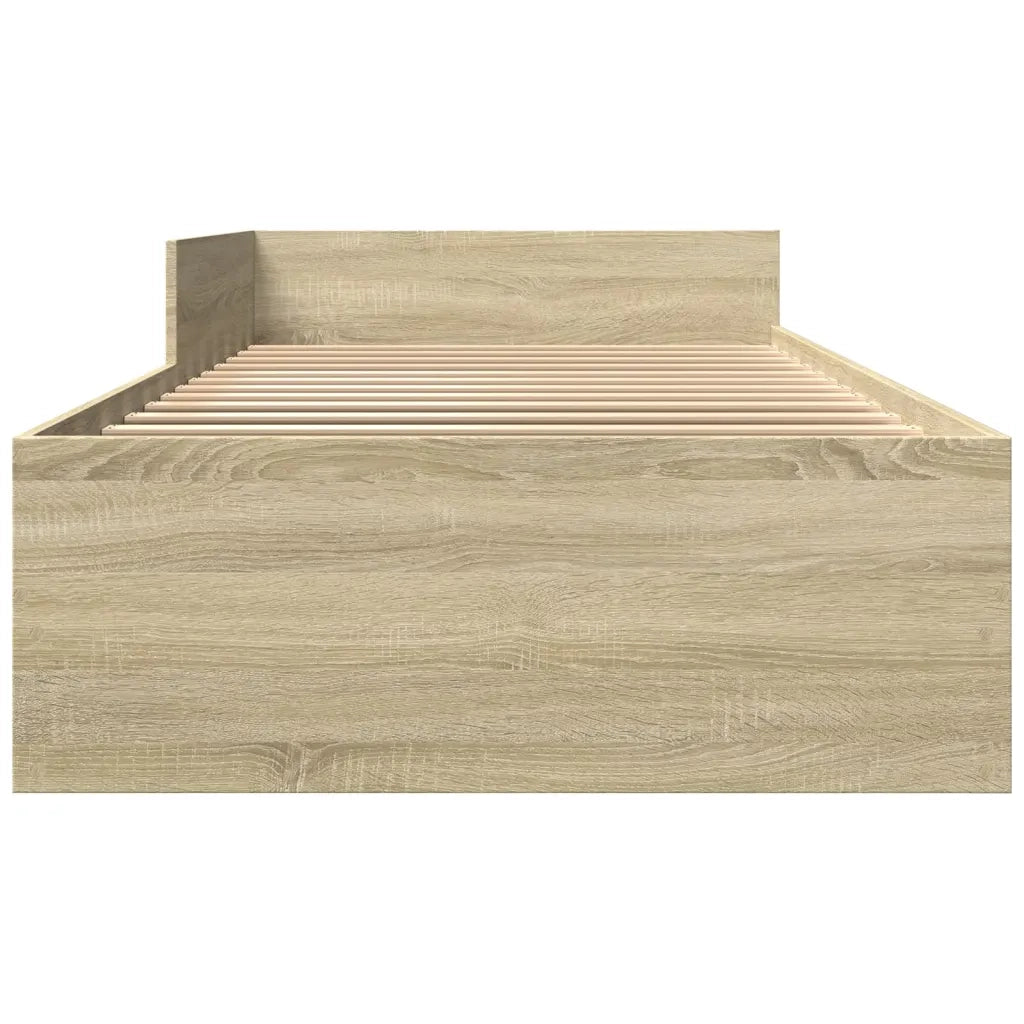 Giroletto senza Materasso Rovere Sonoma 90x200 cm in Truciolato 849581