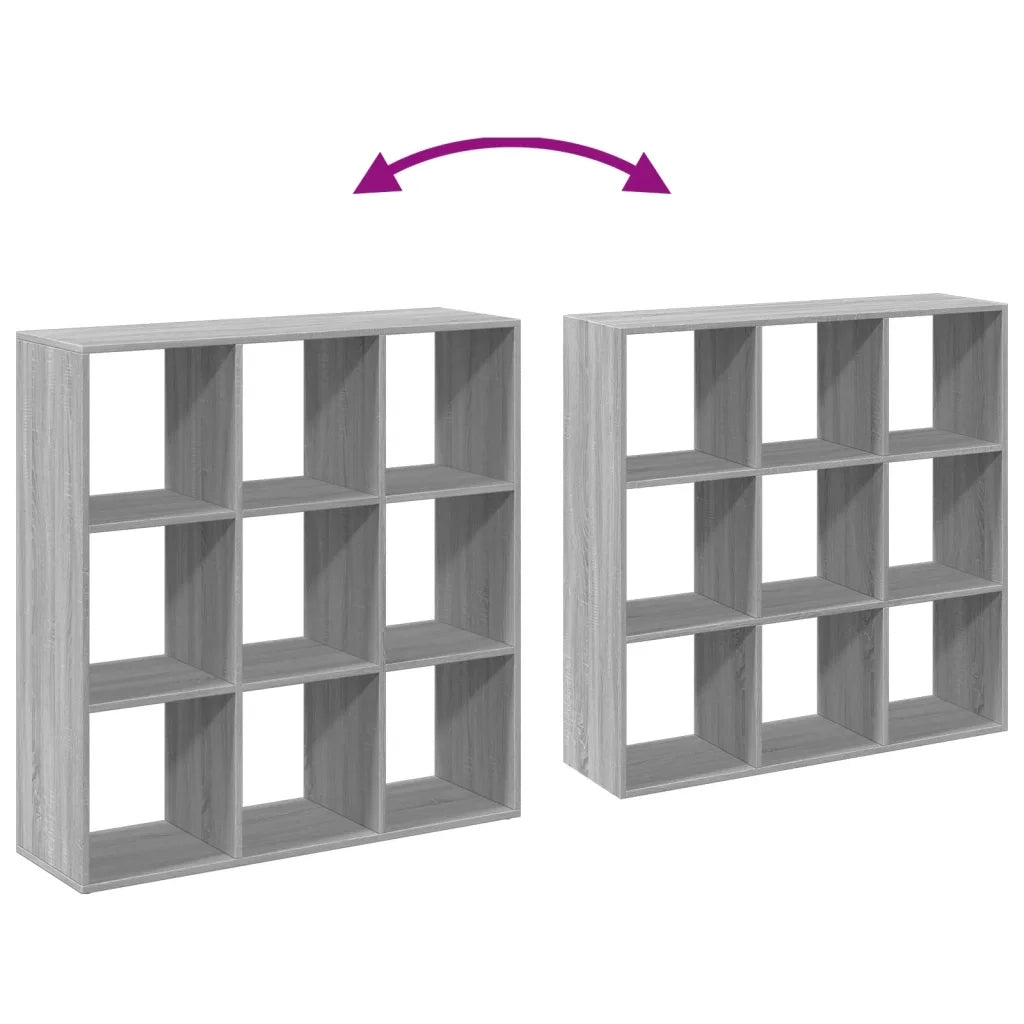 vidaXL Libreria Divisorio Grigio Sonoma 102x29x103,5 cm in Truciolato