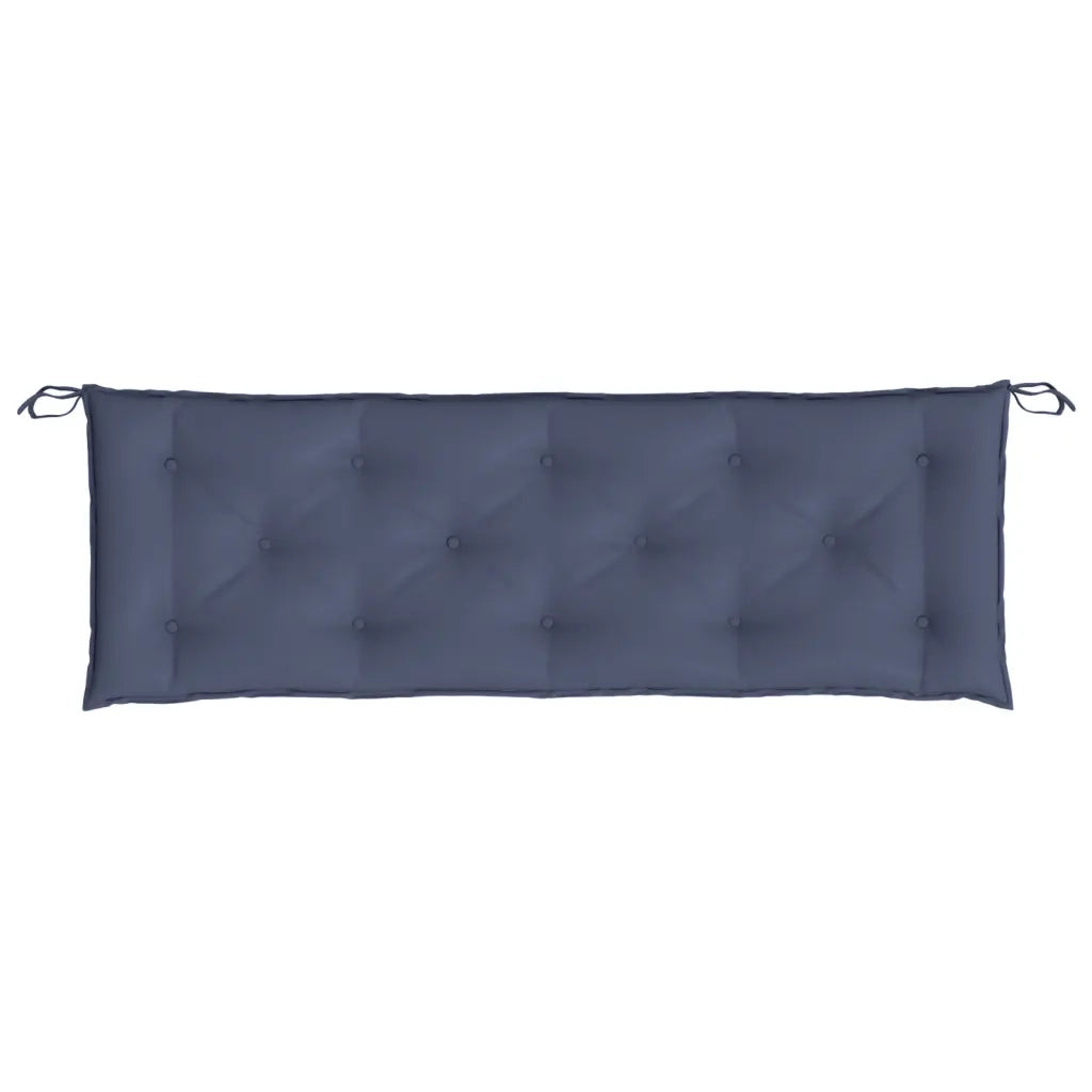 Cuscini per Panca 2 pz Blu Marino 150x50x7 cm in Tessuto Oxford 379085