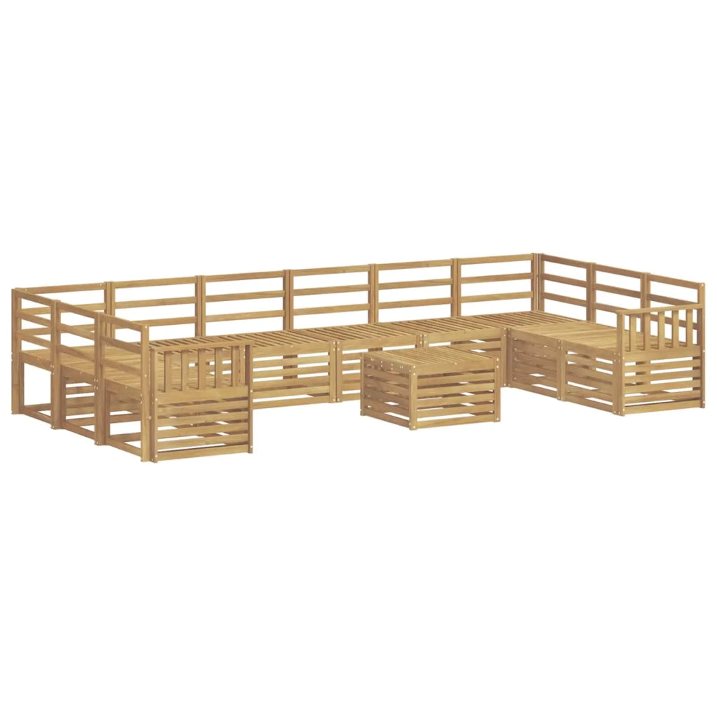 Set di divani da esterno 11 pcs Bianco 59 x 59 x 37 cm 3392614