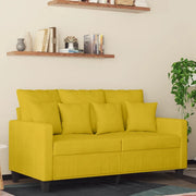 Divano a 2 Posti giallo 120 cm in Vellutocod mxl 133387