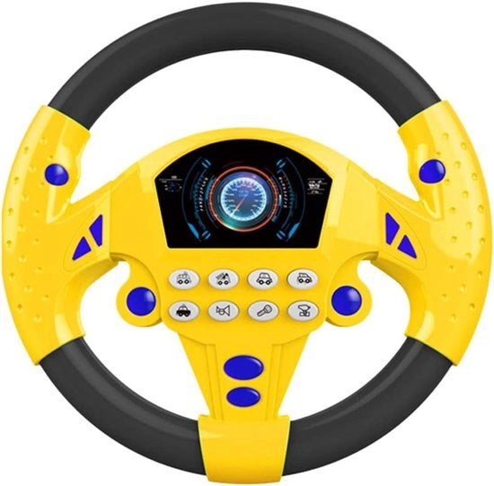 Simulatore di guida per bambini con effetti sonori e luci per lo sviluppo precoce - giocattolo pedagogico per bambini - regalo per compleanni e festività