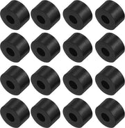 Spacers 16 pezzi - Gomma - Pads di isolamento antivibrazionale - Assorbimento di shock - Riduzione del rumore - Materiale duraturo - Nero - Pads di supporto