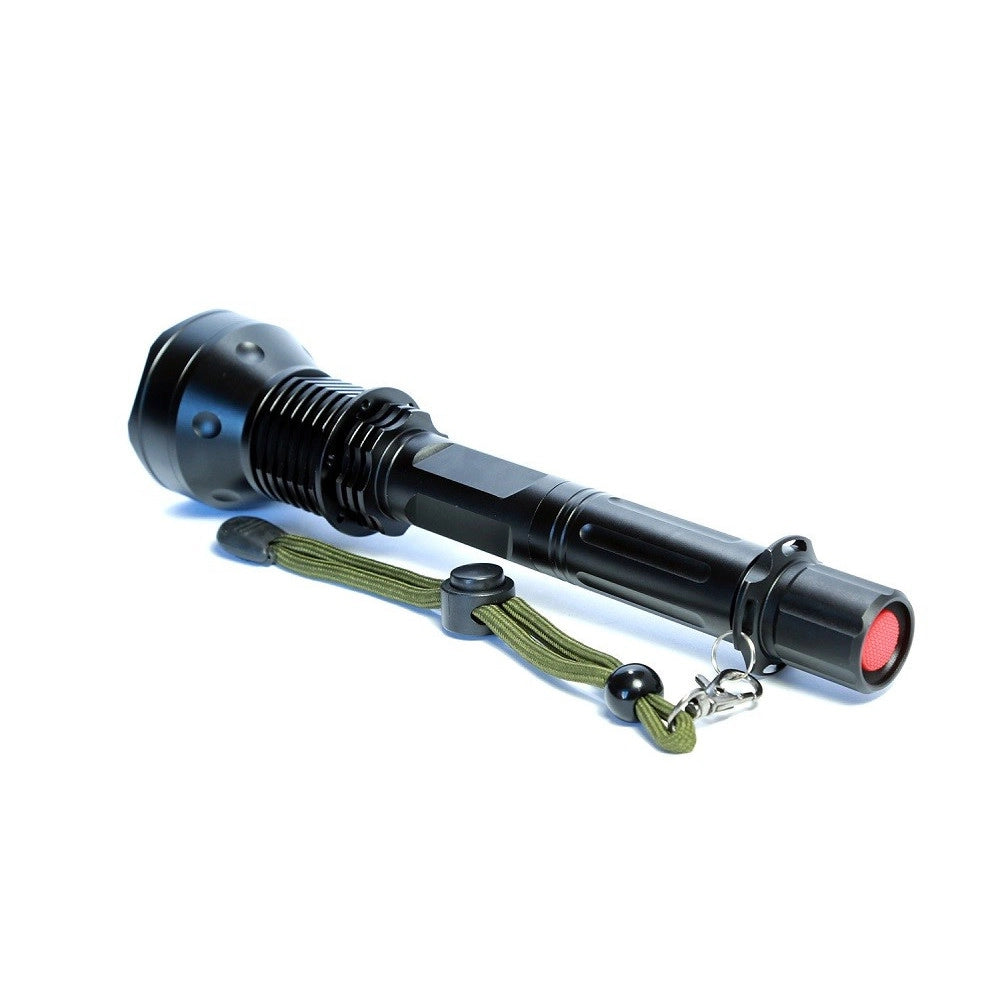 Trade Shop - Torcia Lampada Led Cree T6 Ricaricabile Tattica Impermeabile Con Prolunga Xmlt6 -