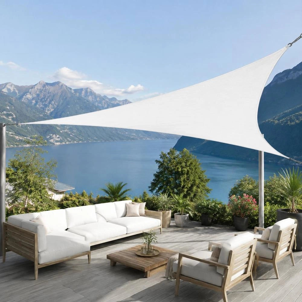 Sunshade Sail Oxford Fabric Triangular 4.5x4.5x4.5 M White