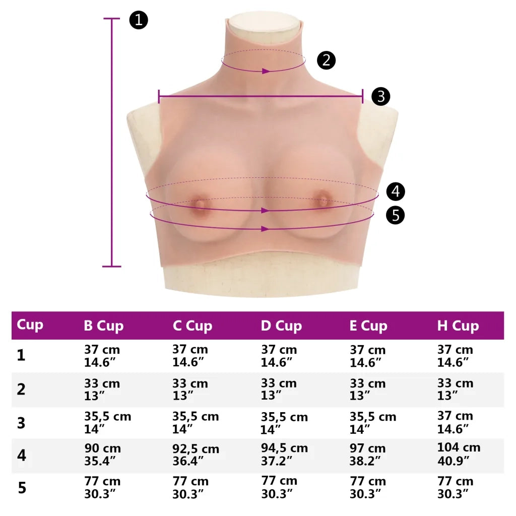 Corpetto in Silicone Naturale Coppa B CFW6057515