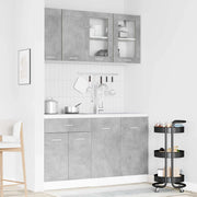 Unità Cucina Lyon 4 pcs Grigio Cemento Legno ingegnerizzato 3445847