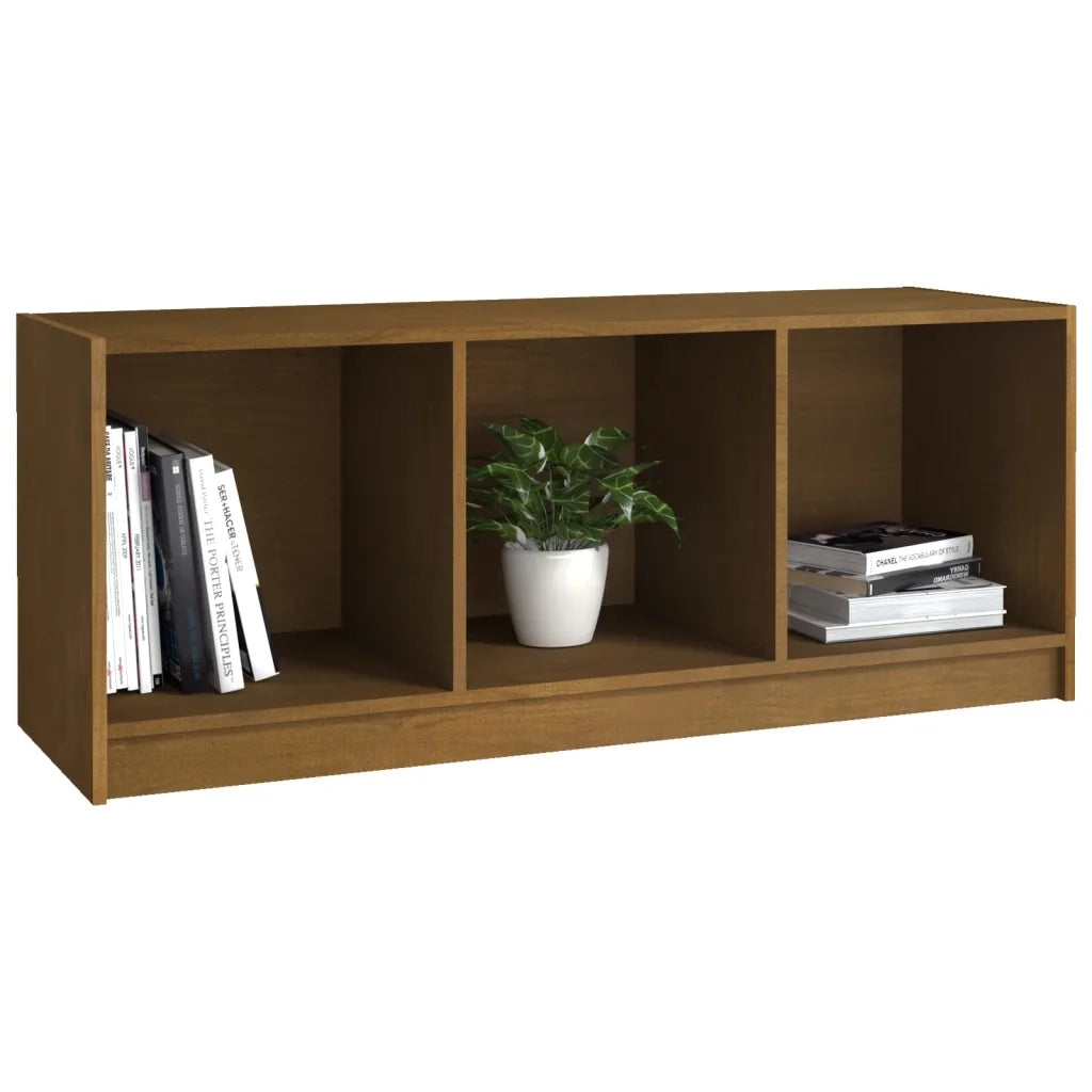 Mobile Porta TV Marrone Miele 104x33x41 cm in Legno di Pino