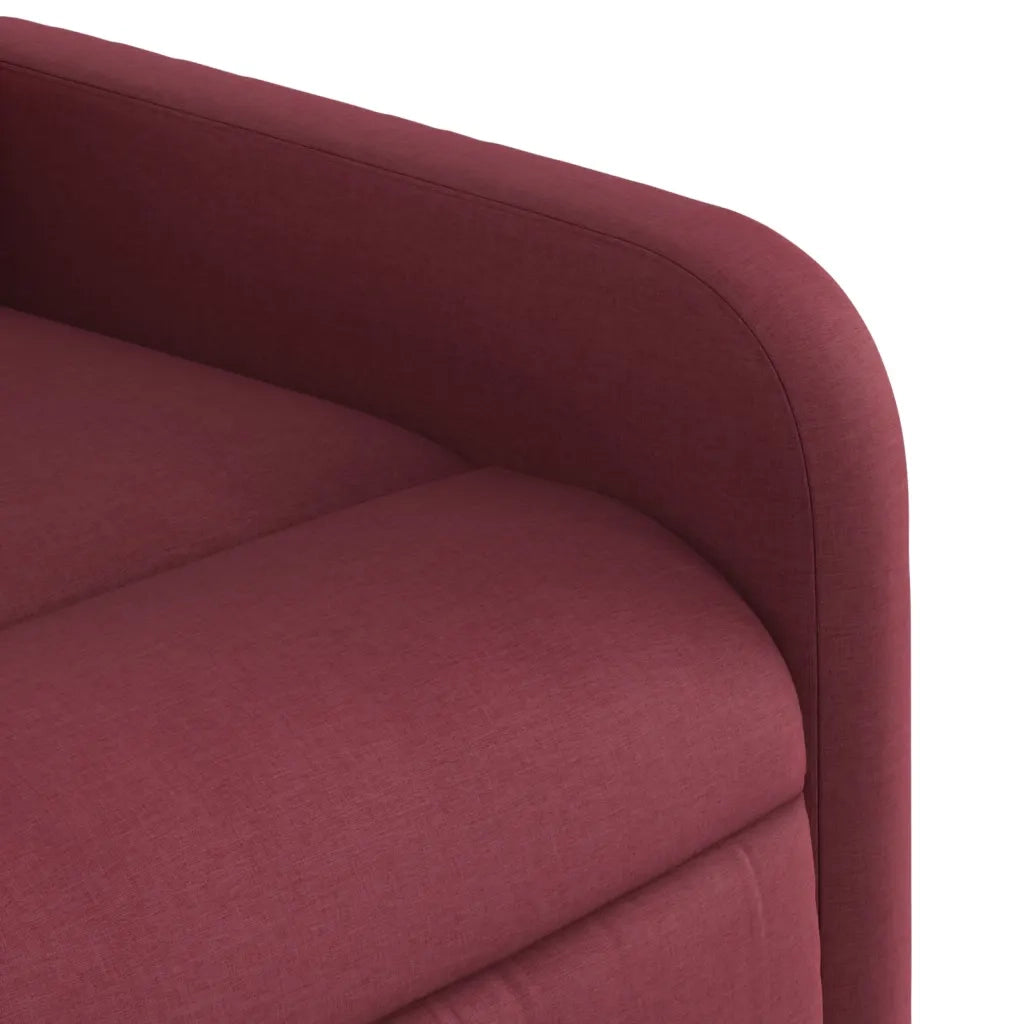 Divano Sedia-Poltrona Reclinabile in Tessuto Rosso Vino 563231
