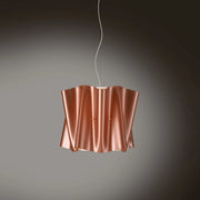 Sospensione Moderna Folio Polilux ® Rame E Metallo Cromo 1 Luce E27 D40Cm