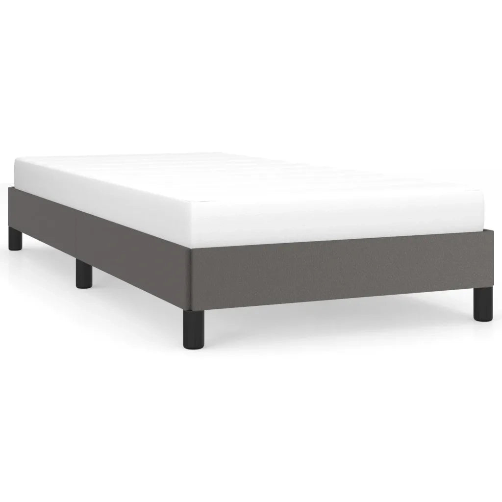 Giroletto-Struttura Letto Grigio 80x200 cm in Similpelle 566720