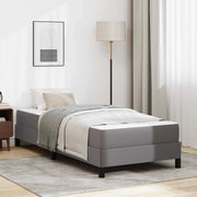 Struttura del letto con materasso Grigio 80 x 200 cm Tessuto