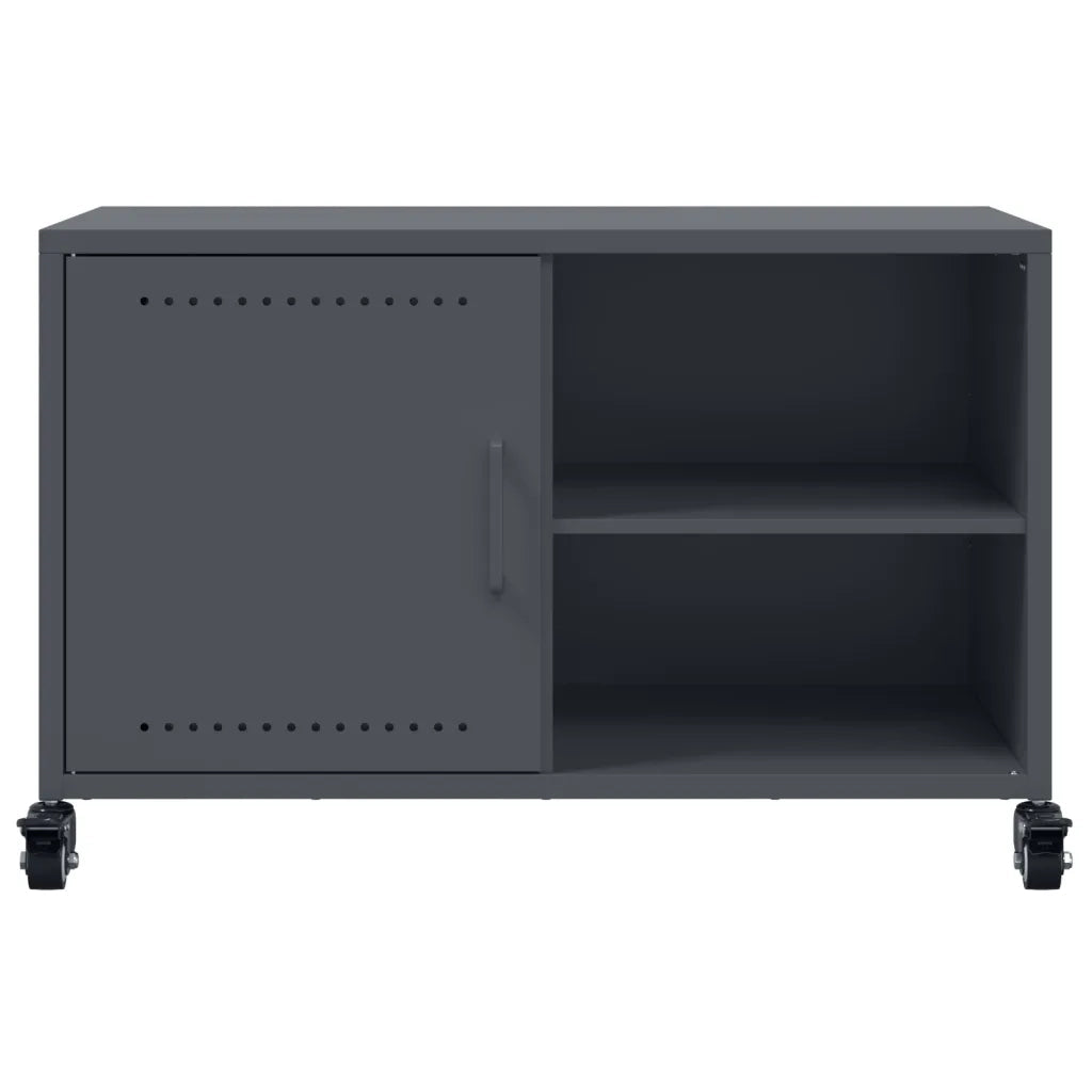 Mobile TV-Credenza TV-Console TV Antracite 68x39x43,5 cm in Acciaio 509725