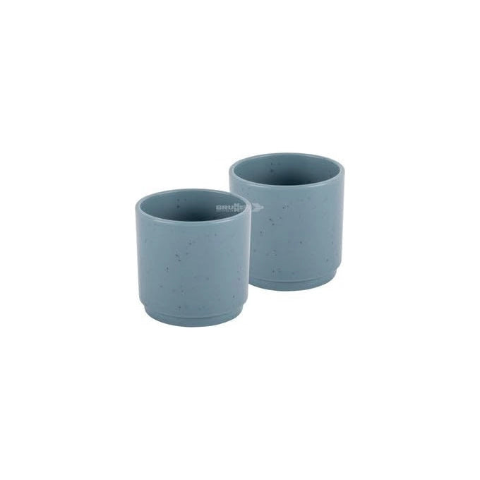 Brunner, Set 2 Tazzine caffe' espresso InMano, Melamina Dolomit Blue, Antiscivolo