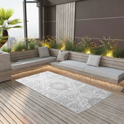 Tappeto da Esterni ARAKIL Grigio Chiaro 160x230 cm in PP 310450