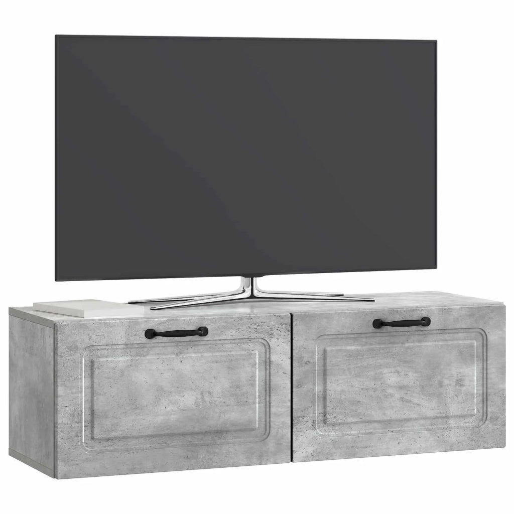 Mobile Porta TV da Muro Grigio Cemento 98 x 31 x 30 cm