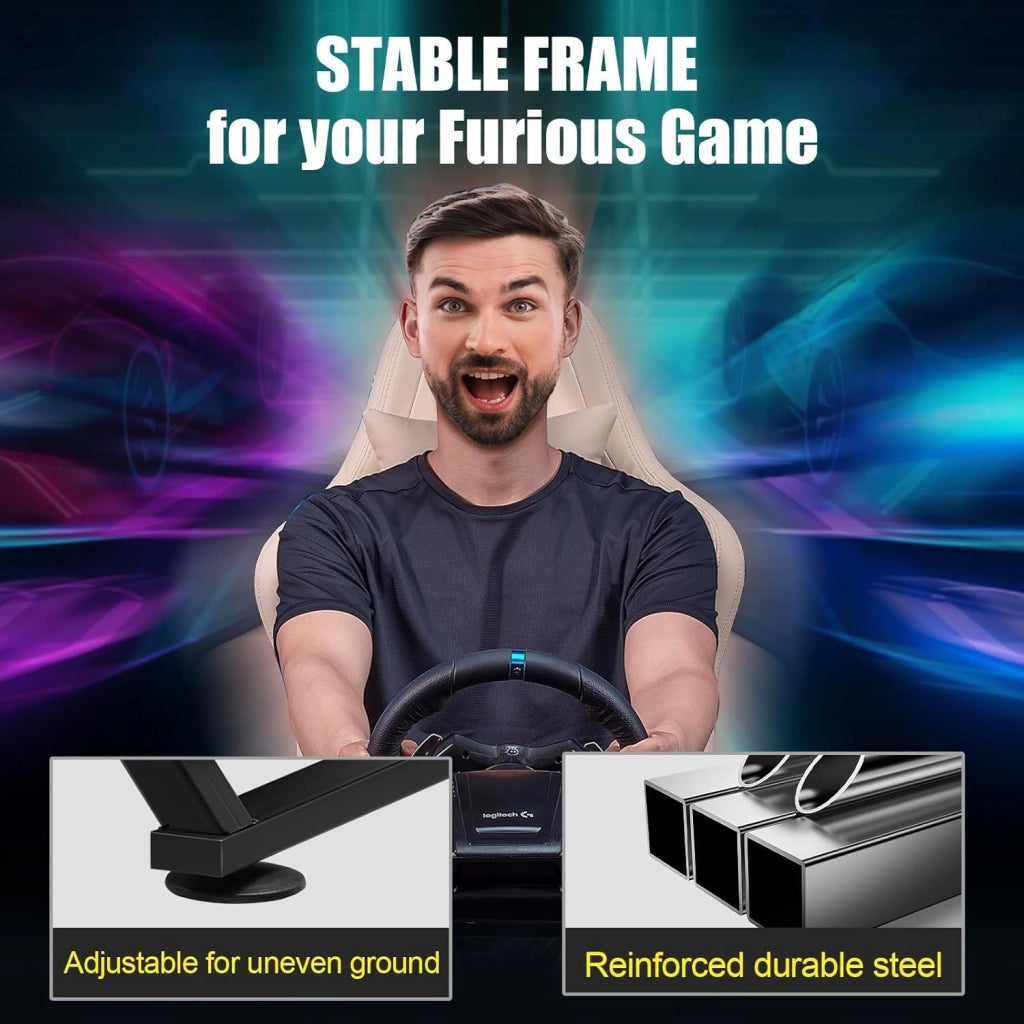 Supporto per volante per G923 G29 G920 T300RST500RS Volante da gioco con feedback di forza e leva del cambio TH8A V1 - Fanatec Clubsport PS4 - Inclinabile