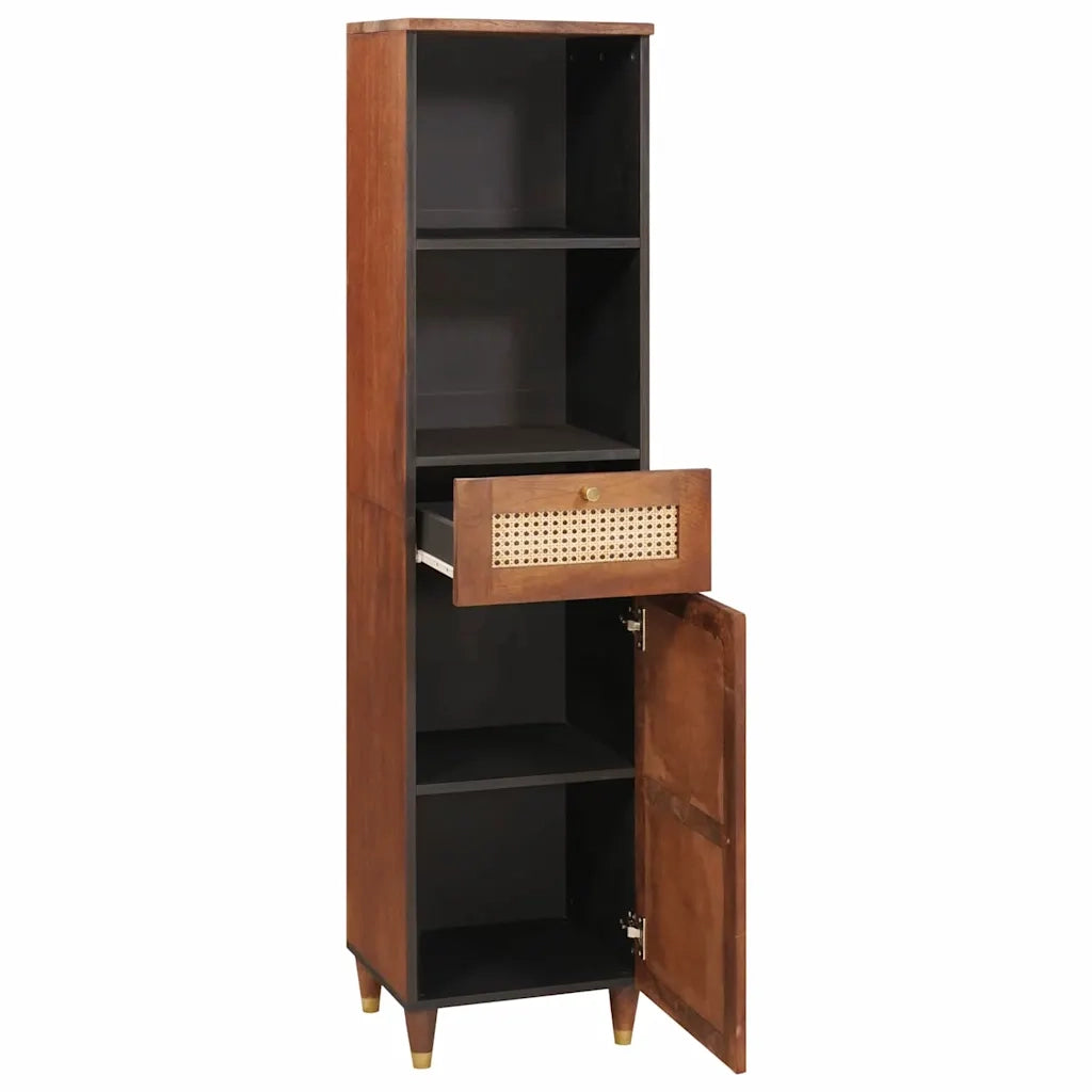 Credenza | Madia | Buffet da pranzo | Armadio da pranzo Marrone 38 x 33,5 x 160 cm Legno di mango massello