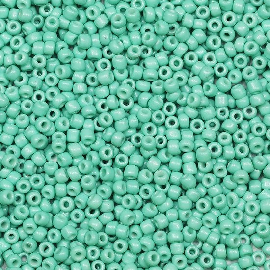 Acqua Color 3mm perle per filigrana 3600 pezzi/100 gram, 8/0 perle di vetro per la creazione di gioielli, bracciali, collane e orecchini (Acqua)