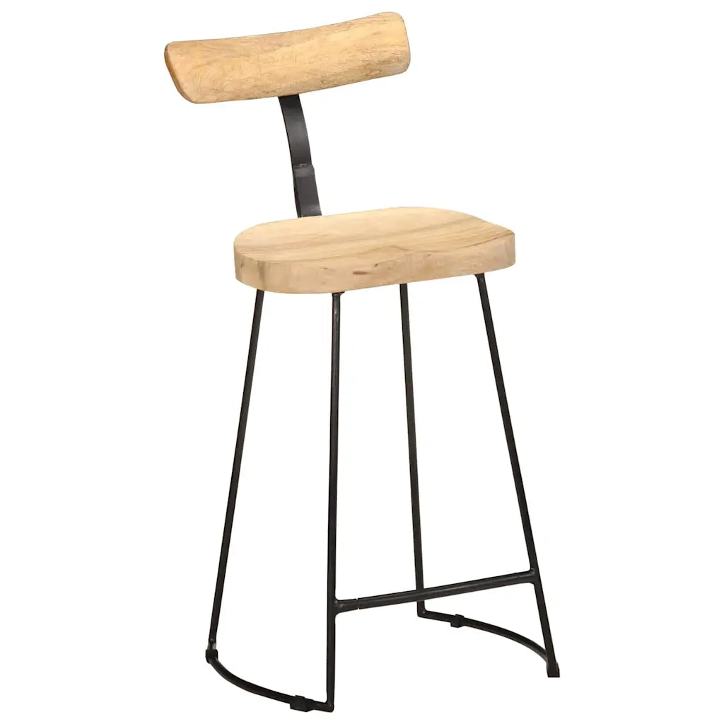 Sgabelli da Bar 2 pz 49x43x88 cm in Legno Massello di Mango 4013522