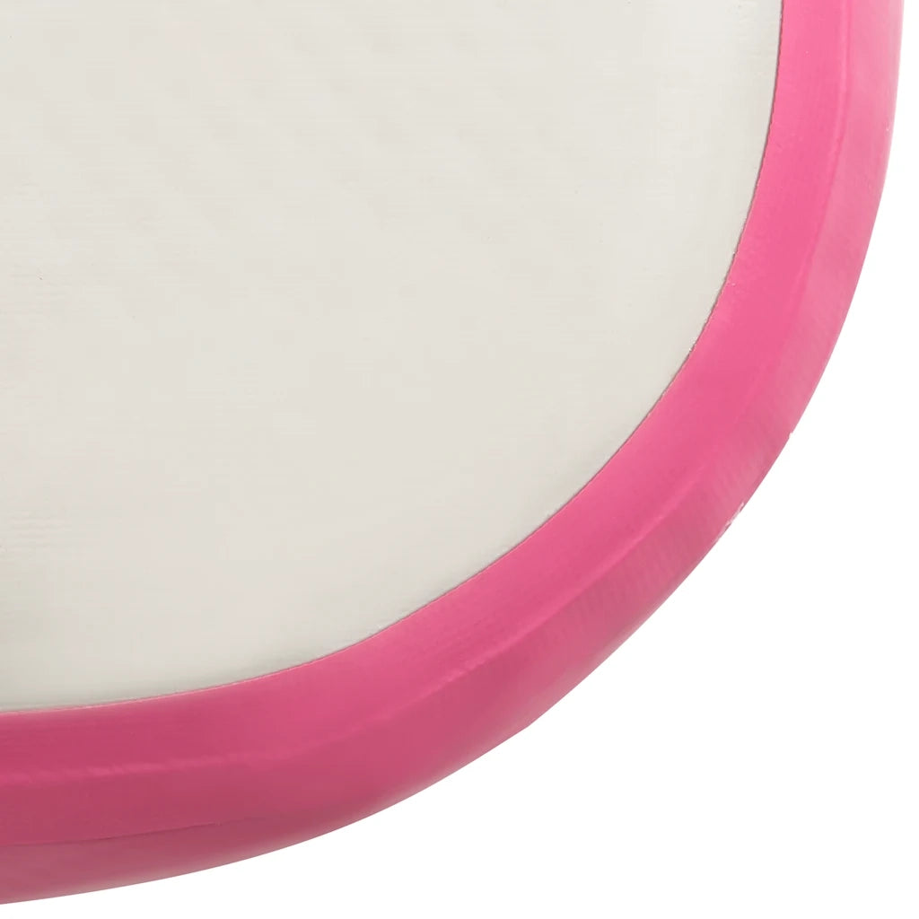 Tappetino Ginnastica Gonfiabile e Pompa 200x200x10 cm PVC Rosa CFW6710507