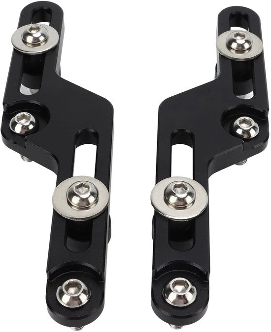 Montaggio Paraurti Adattabile Altezza - Alloio Resistente - Facile Da Installare - Protezione dal Vento - Insetti - Visibilità Clarity - Paraurti