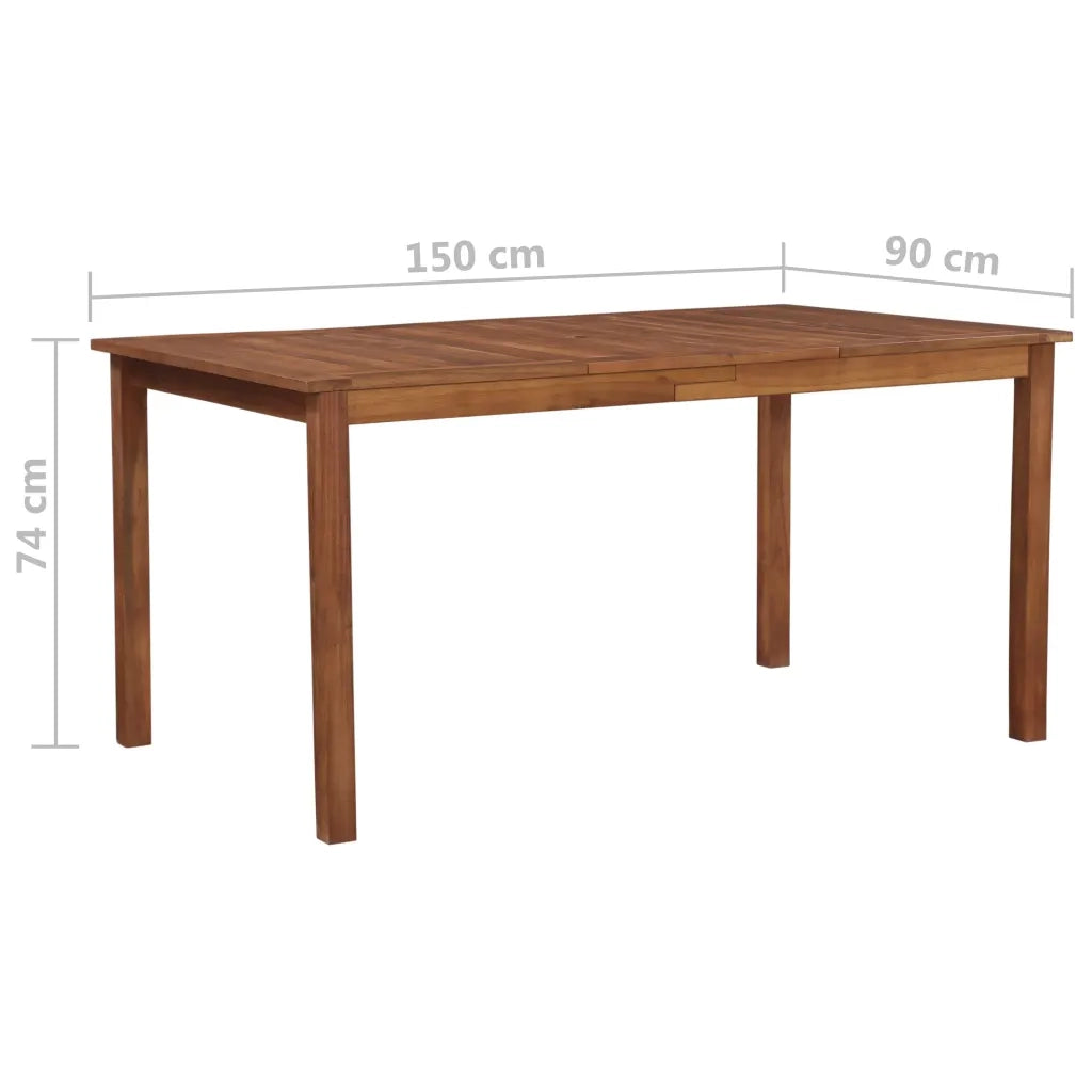 Set da Pranzo da Giardino 7 pz in Polyrattan Nero e Marrone cod mxl 34948