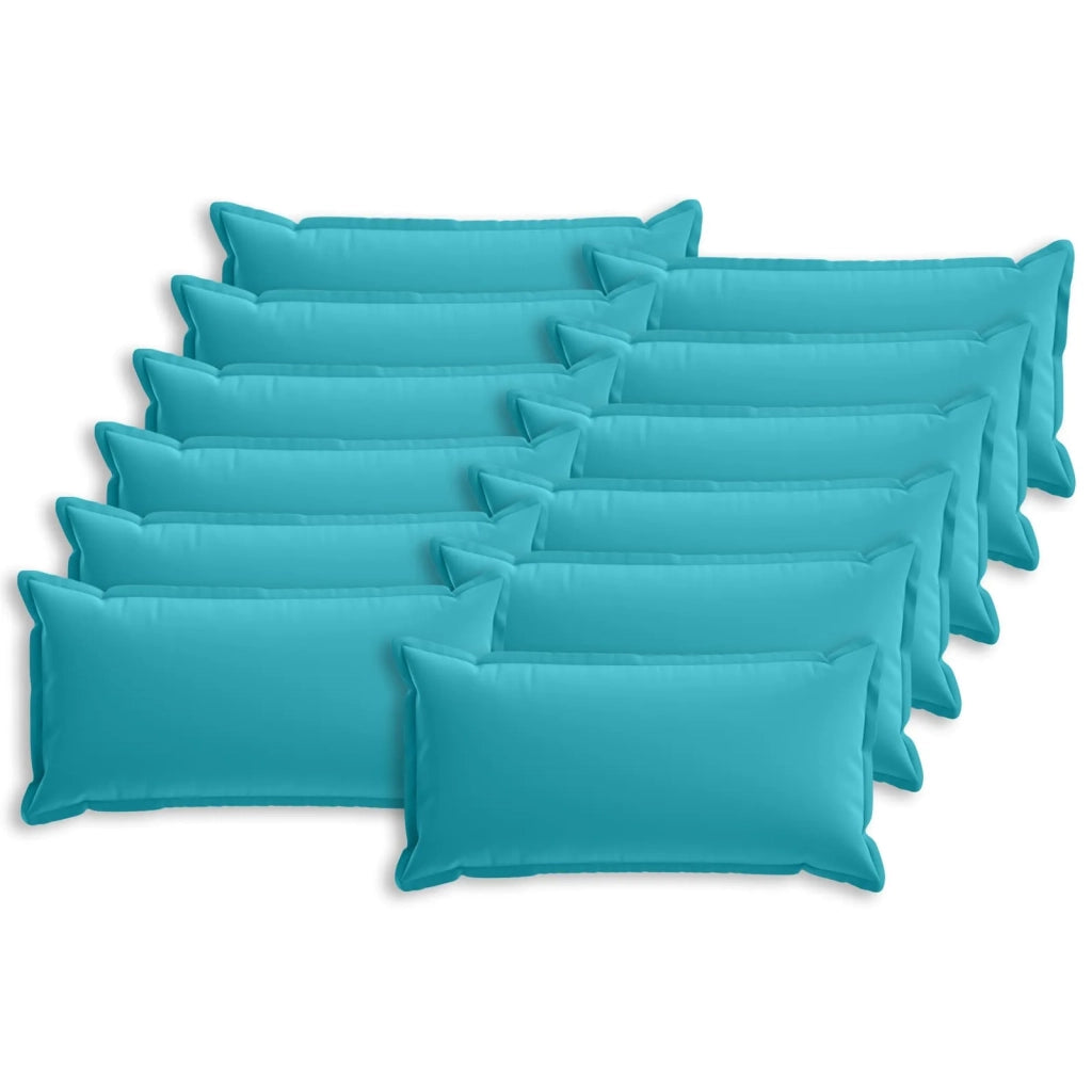 Federa 12 pcs HOUTEN Turchese 40 x 80 cm Poliestere 918318