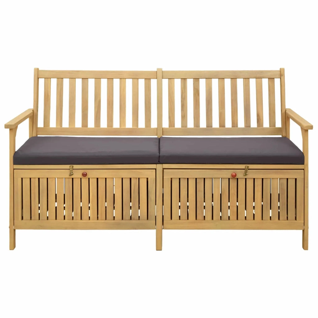 Panchina con contenitore con cuscino con porta 148 x 63 x 84 cm 42026795