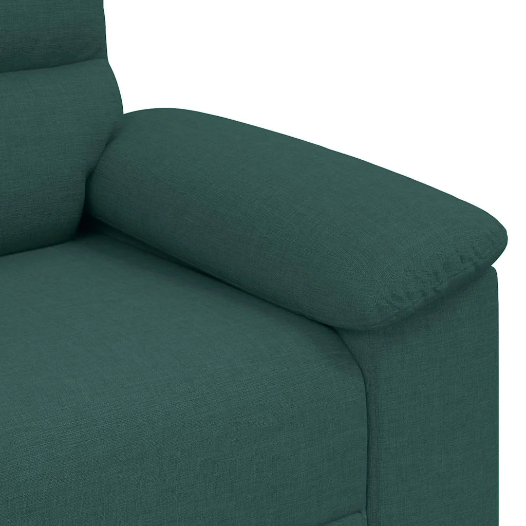 vidaXL Divano a 2 Posti Verde Scuro 140 cm in Tessuto