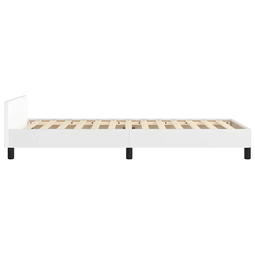 Giroletto con Testiera senza Materasso Bianco 80x200 cm