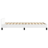 Giroletto con Testiera senza Materasso Bianco 80x200 cm