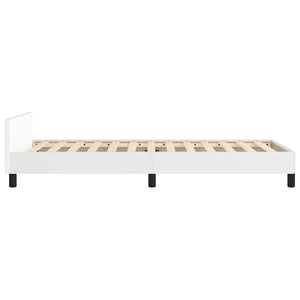 Giroletto con Testiera senza Materasso Bianco 80x200 cm