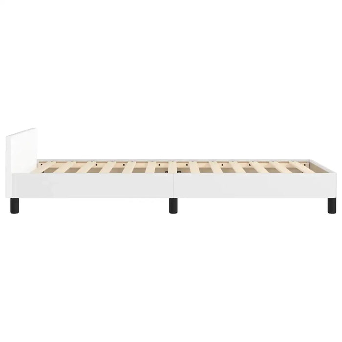 Giroletto con Testiera senza Materasso Bianco 80x200 cm