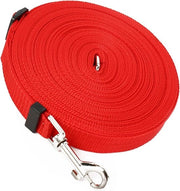 Corda da Campeggio per Cani Portatile Resistente e Adattabile per l'Allenamento in Campeggio - Rosso.