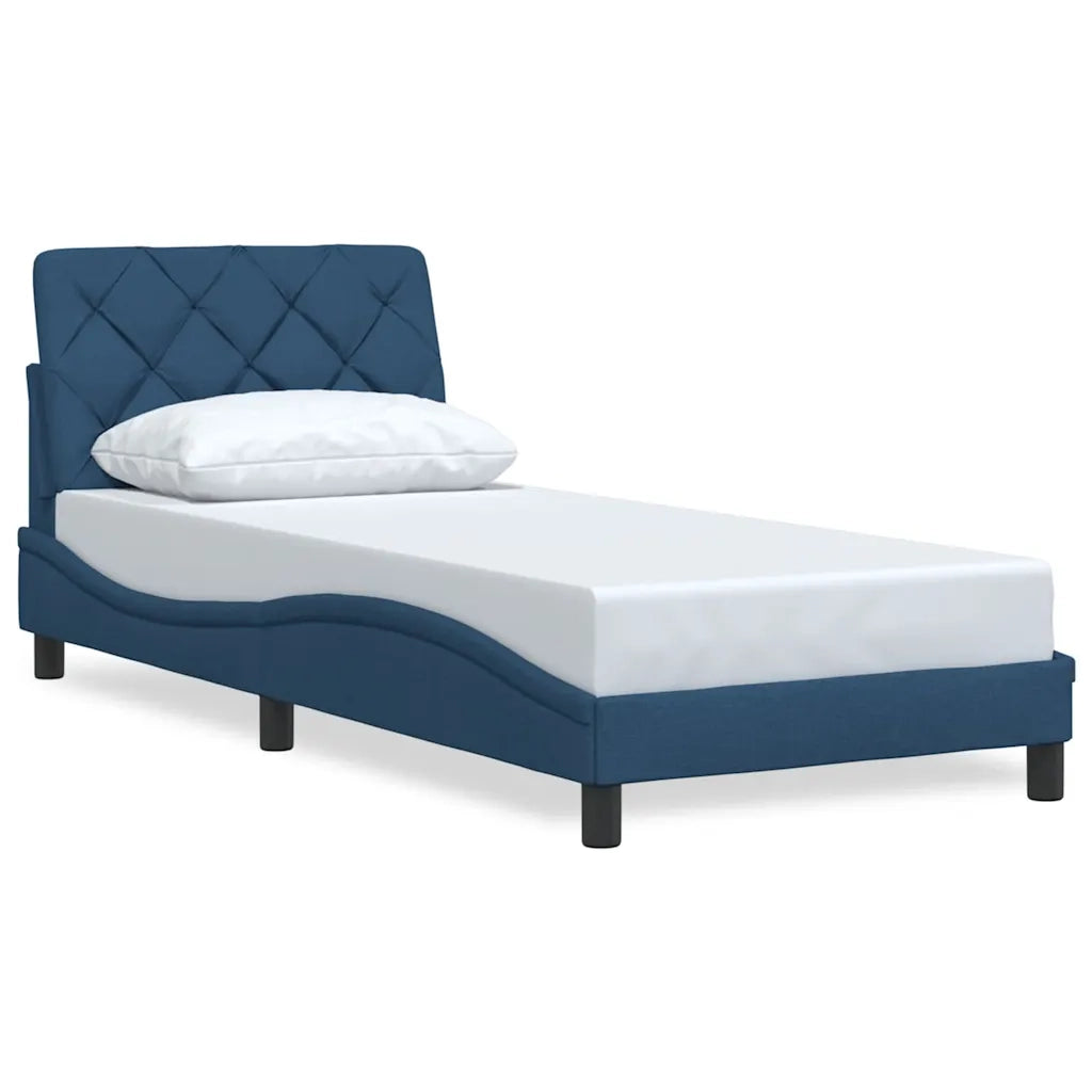 Giroletto senza Materasso Blu 80x200 cm in Tessuto 3310565