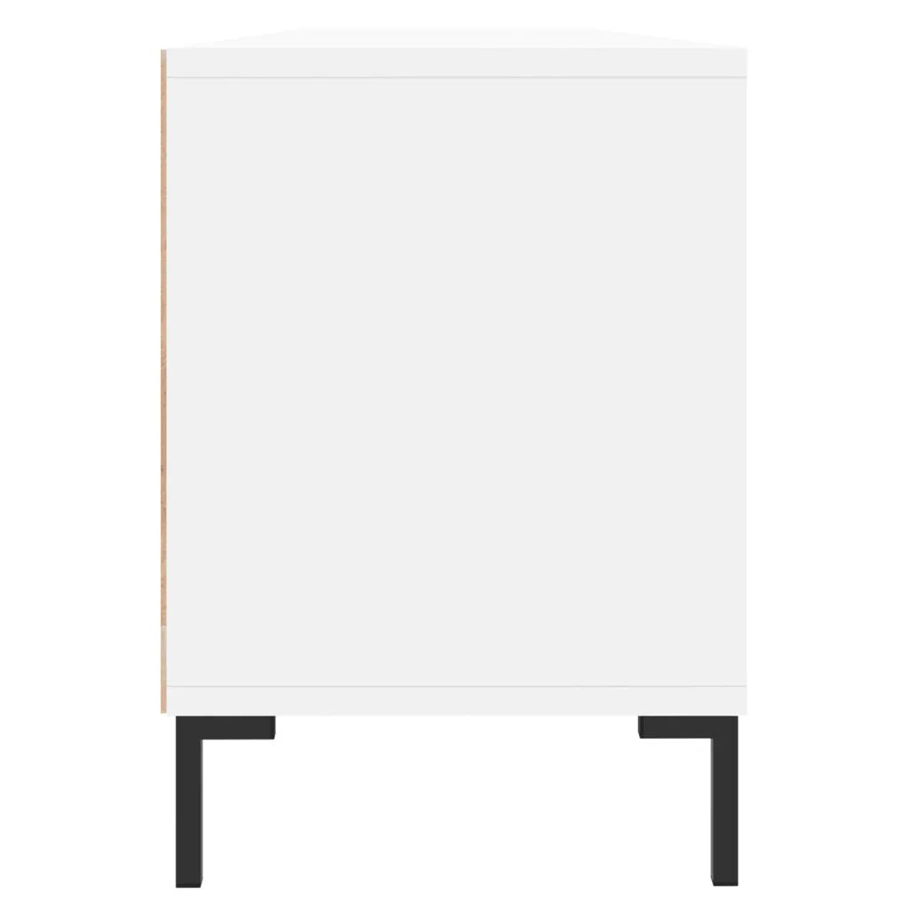 Mobile Porta TV Bianco 150x30x44,5 cm in Legno Multistrato 831284