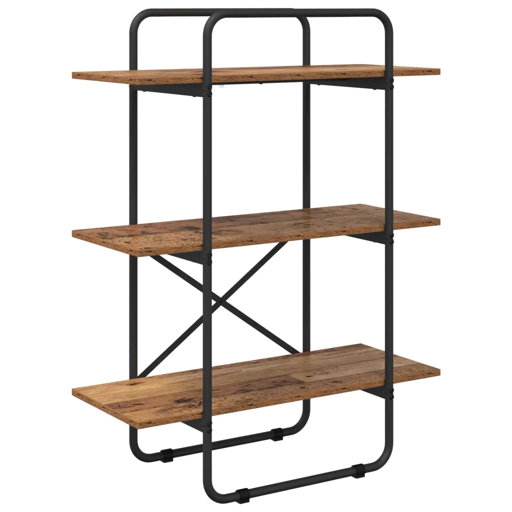 Libreria 3 livelli 80 x 35 x 105 cm PB Legno di quercia 8007820