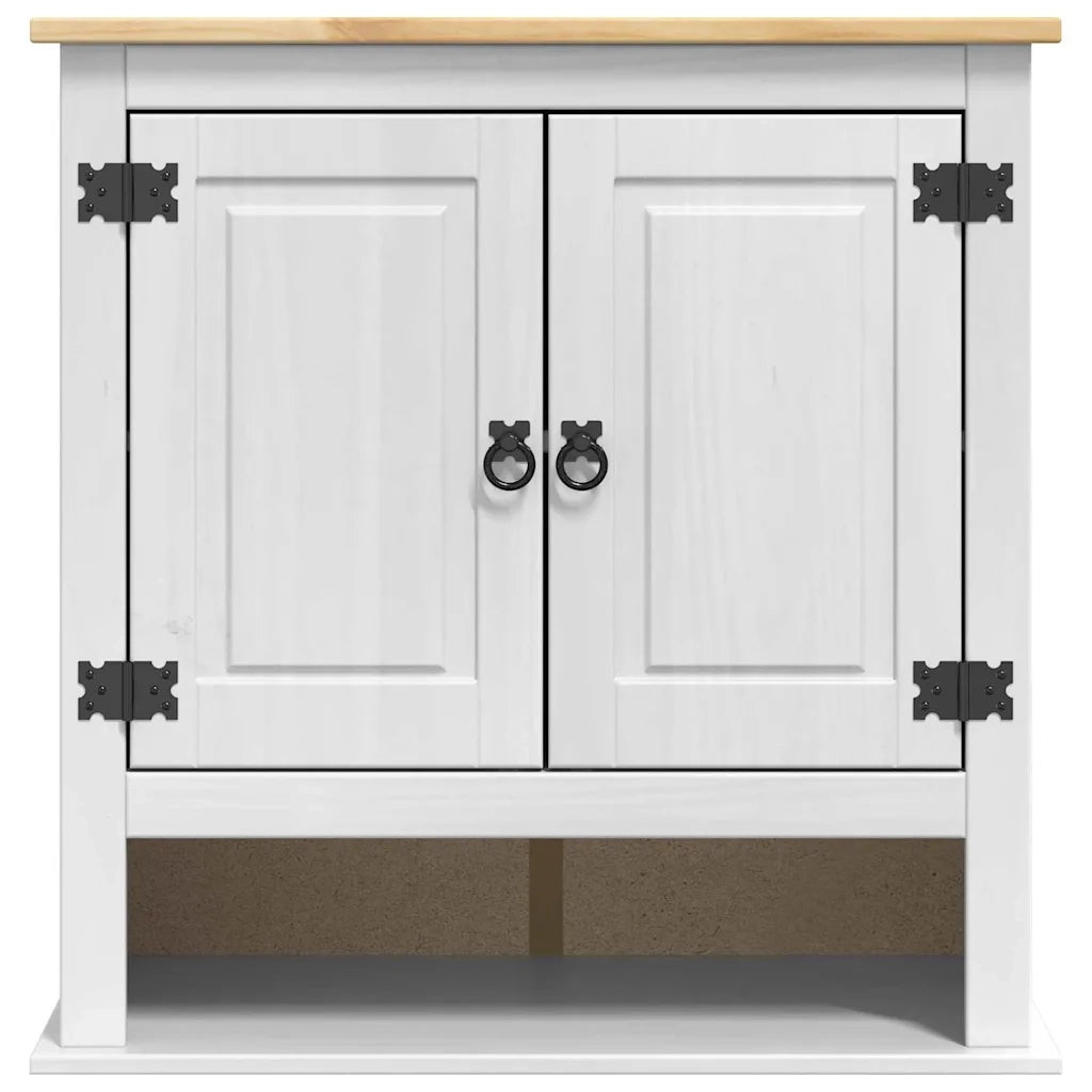Armadio pensile Corona Bianco 70 x 33 x 71,5 cm Pino massello 42021200